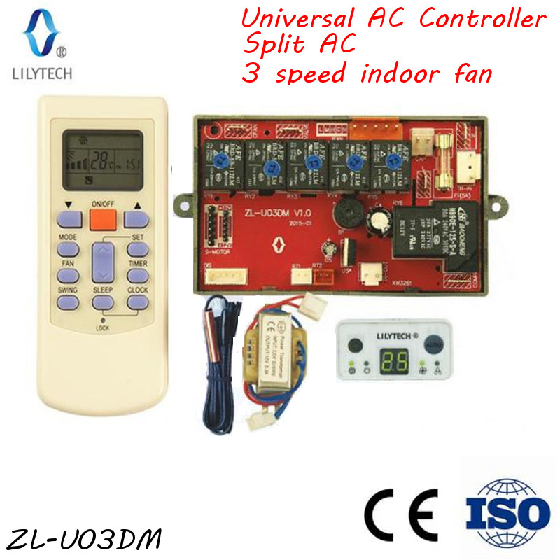 ZL-U03DM, Universal AC control system, Universal ac controller, Remote A/C control PCB, Lilytech