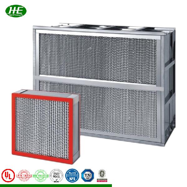 HVAC <font color='red'>Ventilation</font> <font color='red'>System</font> Heat High <font color='red'>Temperature</font> Resistant H13 H14 <font color='red'>HEPA</font> Air <font color='red'>Filter</font>