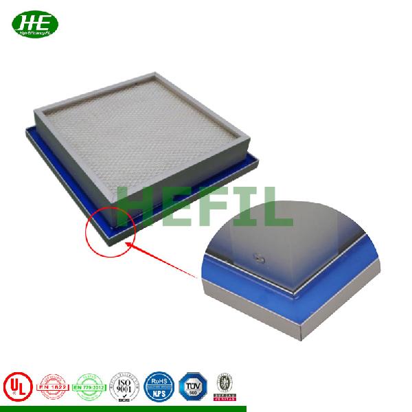 UL Certificated Mini Pleated Gel Seal HEPA Air Filter for Pharmaceutical Cleanroom