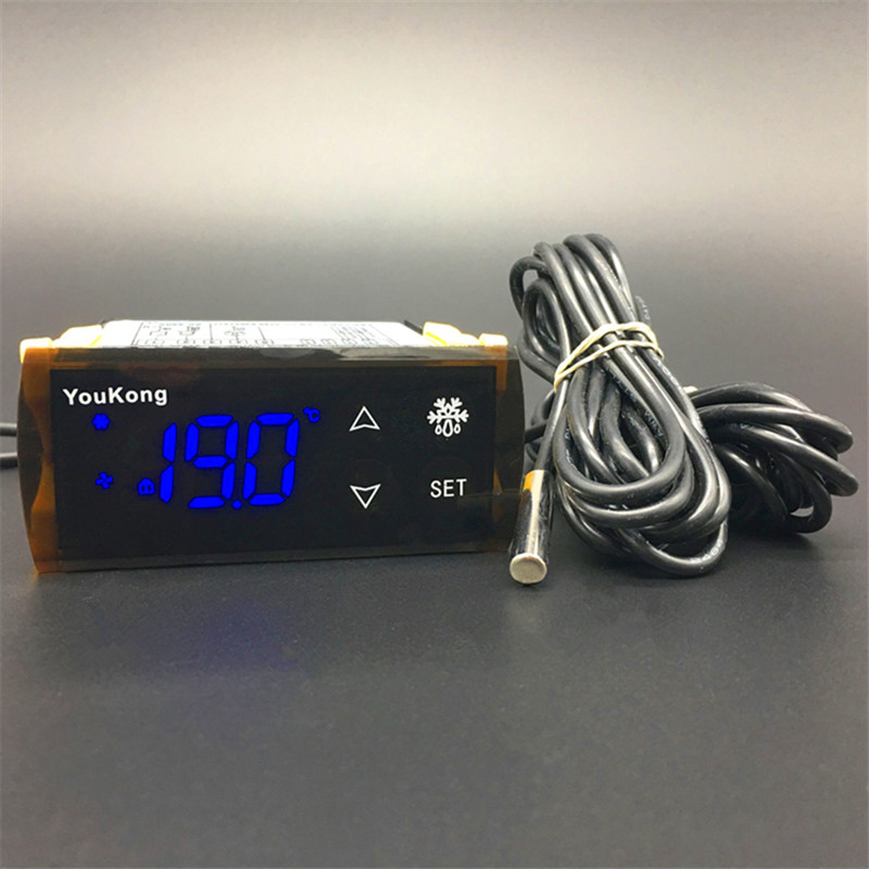 YK-605 AC 220V temperature controller with refrigeration defrost fan alarm function and two sensors