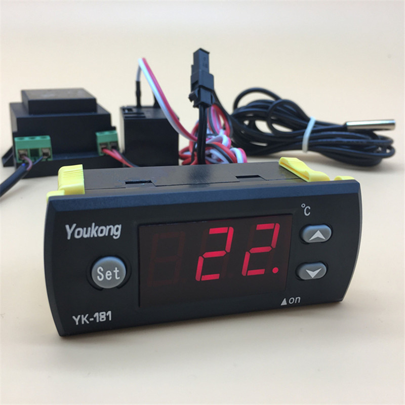 AC 220V 30A 10A Digital LCD Temperature Controller with Sensor Thermostat Regulator Heater ST Chip
