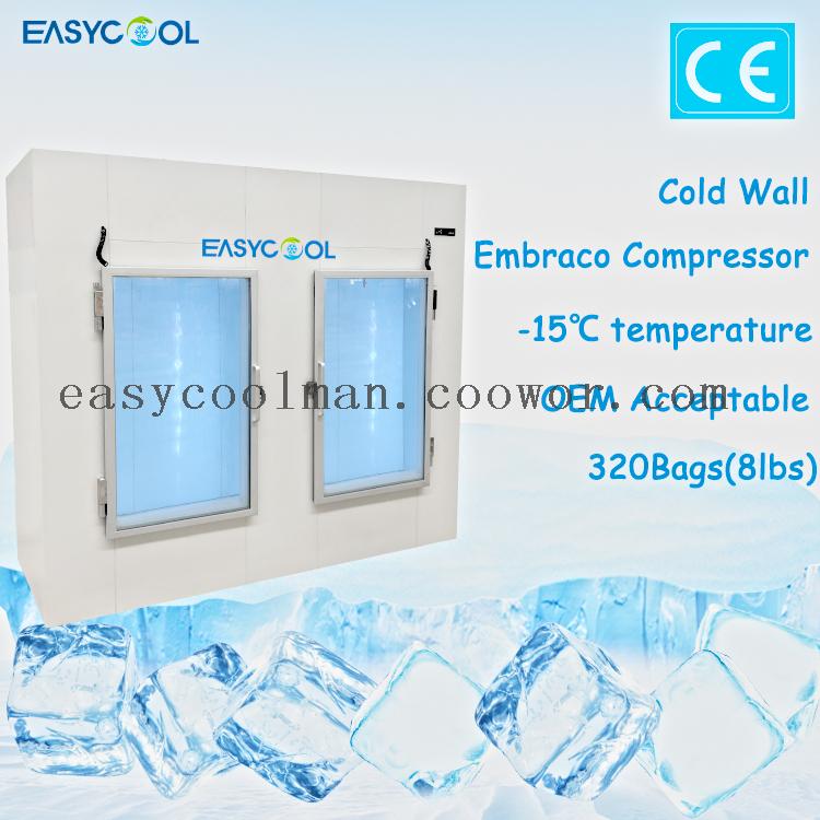 Air cooling Ice storage machine/box for gas station use with CE