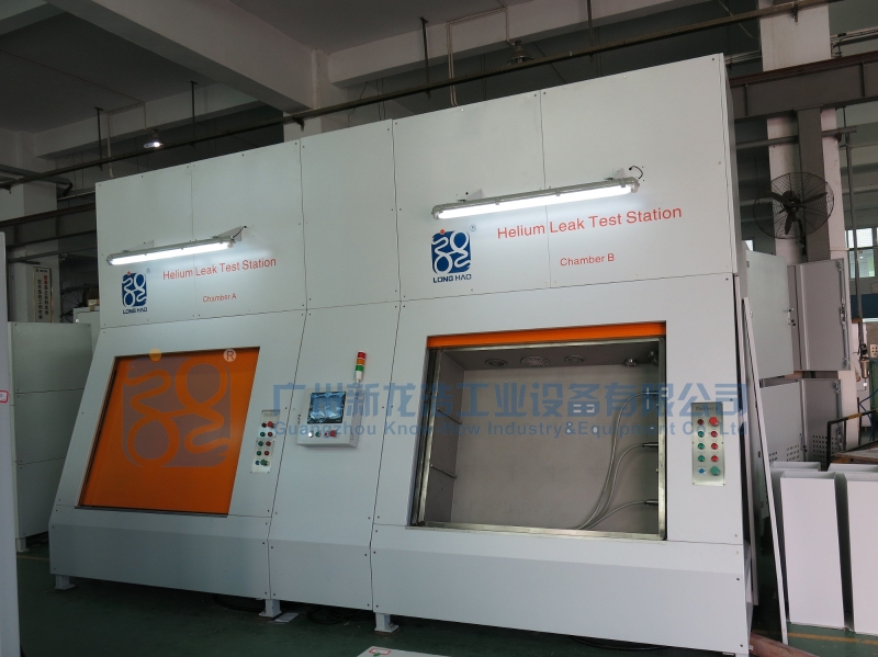 Vacuum Chamber Helium Leak Detection System for Condenser, Evaporator