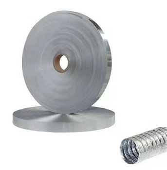 APA double side silver industrial total thickness 0.047mm(9AL plus 25PET Plus 9AL) aluminum profile for 12 inch flexible duct