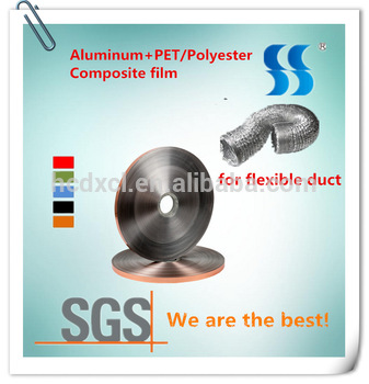 Hangzhou Factory Lamination PET Film Aluminum 35 micron for Ducting