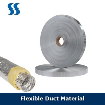 76mm ID 54mm Wide Soft Silver Korean Aluminum Ducting Foil