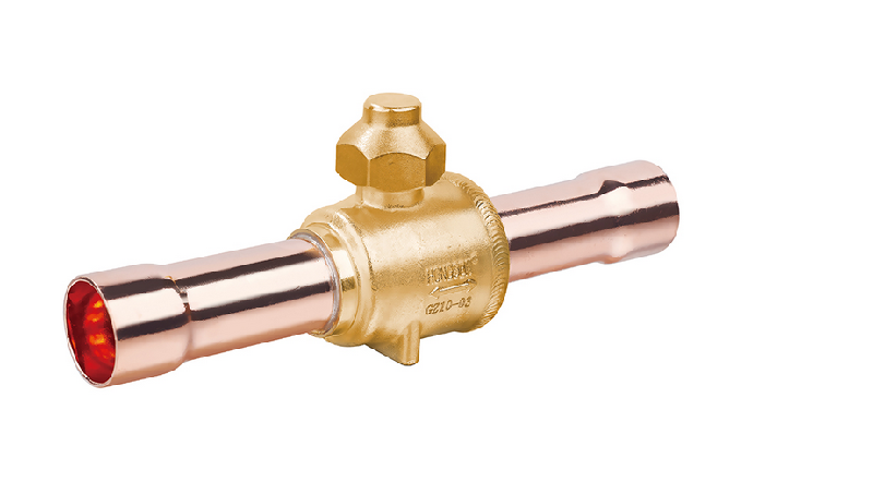 Refrigeration ball valve