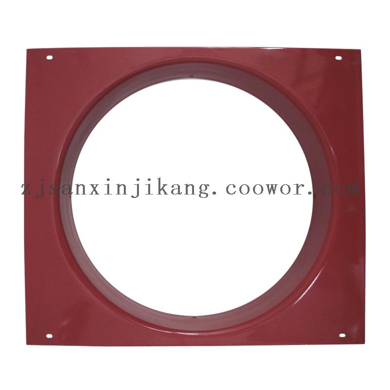 EBM Supplier Square Fan Plate Metal Shroud for Air-Conditioning