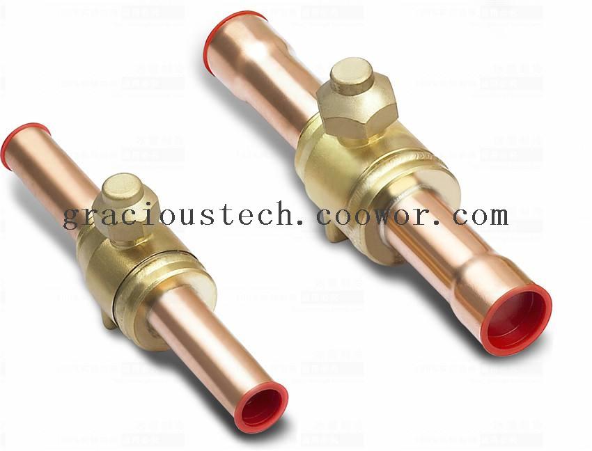 Refrigeration and air condition brass Ball valve