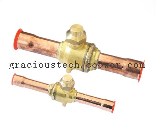 Ball valve for air conditioning system