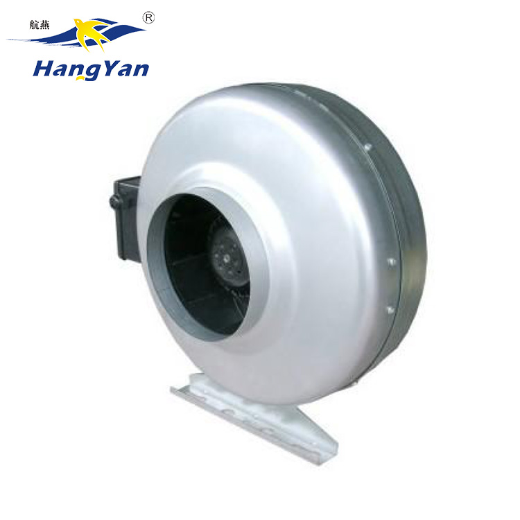 160mm duct booster fan installation with backward curved blades