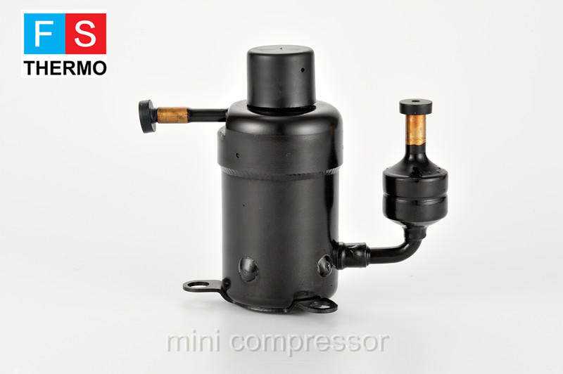 r134a dc 12v 24v tiny rotary refrigerator compressor for portable air conditioner