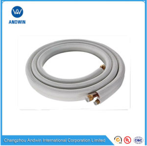 5m Refrigeration Pre-Lagged Copper Pipe 3/8” 1/4” +Nuts