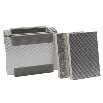 Pre-insulated Duct panel with aluminum