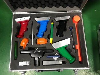 45 degree right cutter for hvac duct system installation