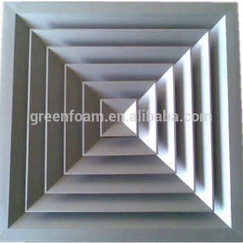 Square Ceiling Air Diffuser Double Deflection