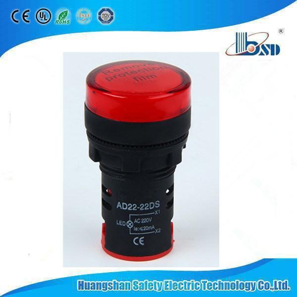 Ad22-22ds AC220V Red Indicator Light Pilot Lamp
