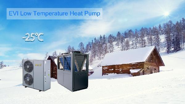 High Cop and Low Noise Separate The Evi Air to Water Heat Pump Operating at -25 Degrees