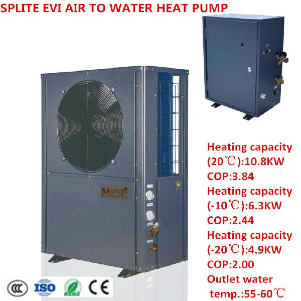 Heating Air to Water Heat Pump Splite Evi Heat Pump