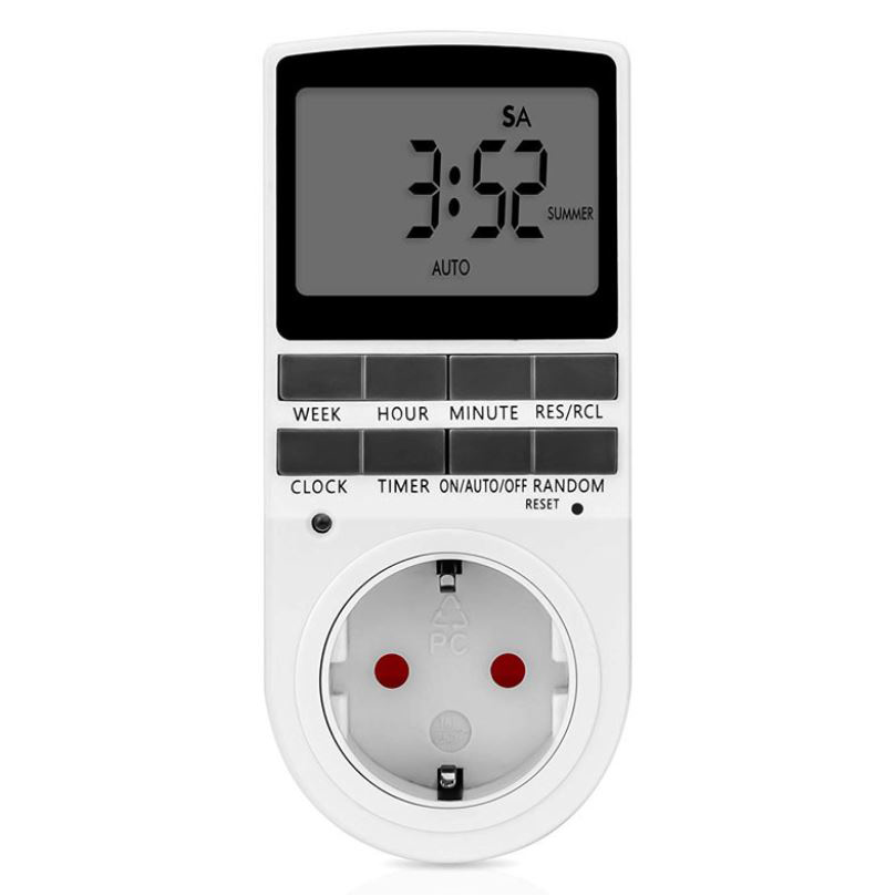 Germany standard digital timer switch plug socket