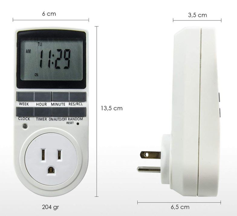 USA standard digital timer switch plug socket