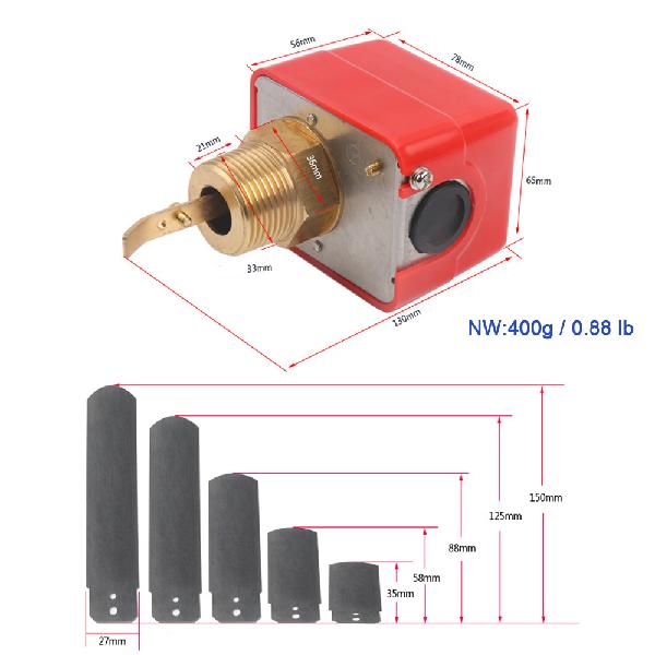 Flow Switch, 220V Automatic Flow Switch, G3/4-G1/2 Thread