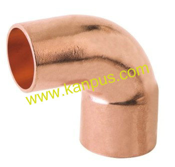 90 Degree long radius copper elbow FTG x C (copper elbow, copper fitting)