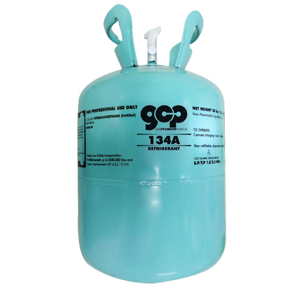 99.9% Purity 13.6kg/30lbs Disposable Cylinder Freon 134A Refrigerant Gas  R134A 