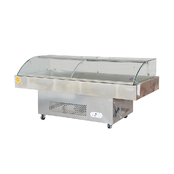 Stainless Steel Seafood Freezer Fish Display Counter