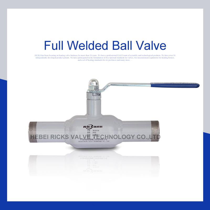 customized stainless steel 304 or carbon steel dn15 to dn150 fully welded ball Valve