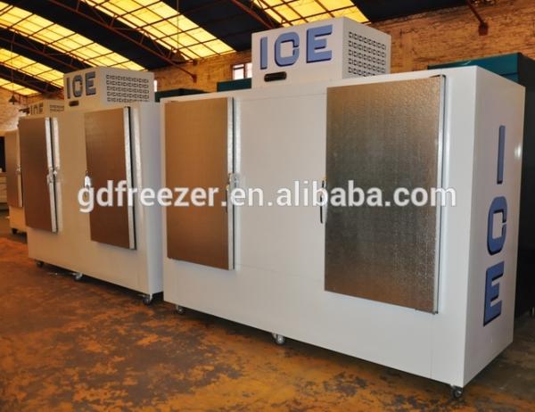 2 glass door or solid door Ice merchandiser Bagged ice cube freezer with CE