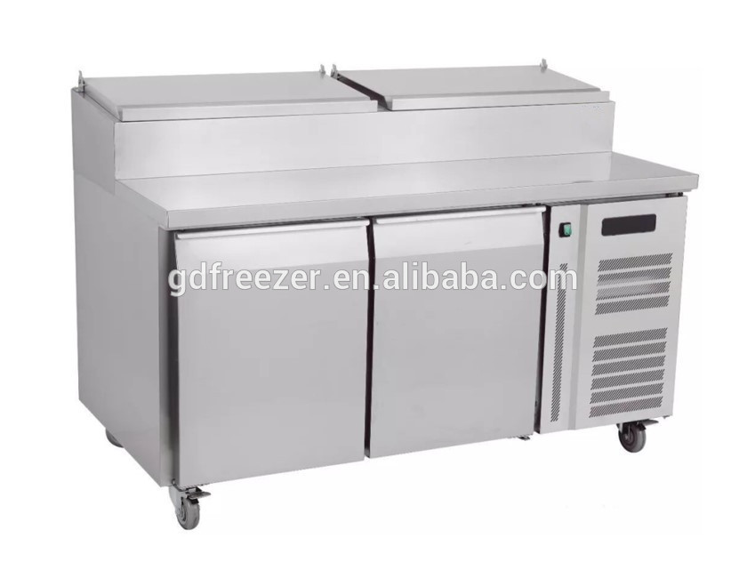 304 Stainless Steel Commercial Restaurant Sandwich Refrigerator Prep Table/Refrigerated Sandwich Bench