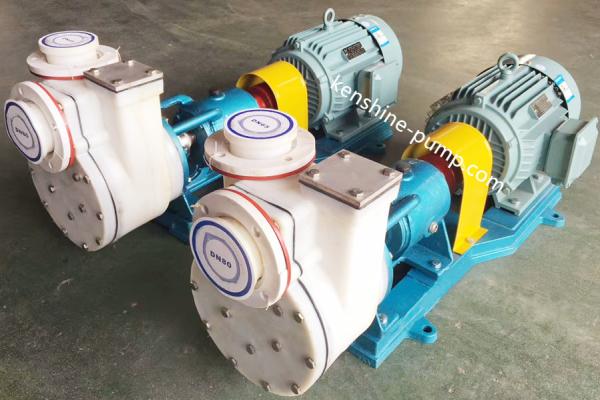 FZB fluoroplastic alloy self priming chemical transfer pump