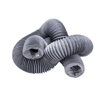 Aluminum foil composite retractable ventilation / Corrugated Pipe,PVC Flexible duct.