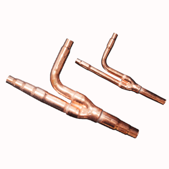 Air conditioner or refrigerators spare parts air conditioner copper Y branch pipe /Hitachi R22 or R410 refnet y joint