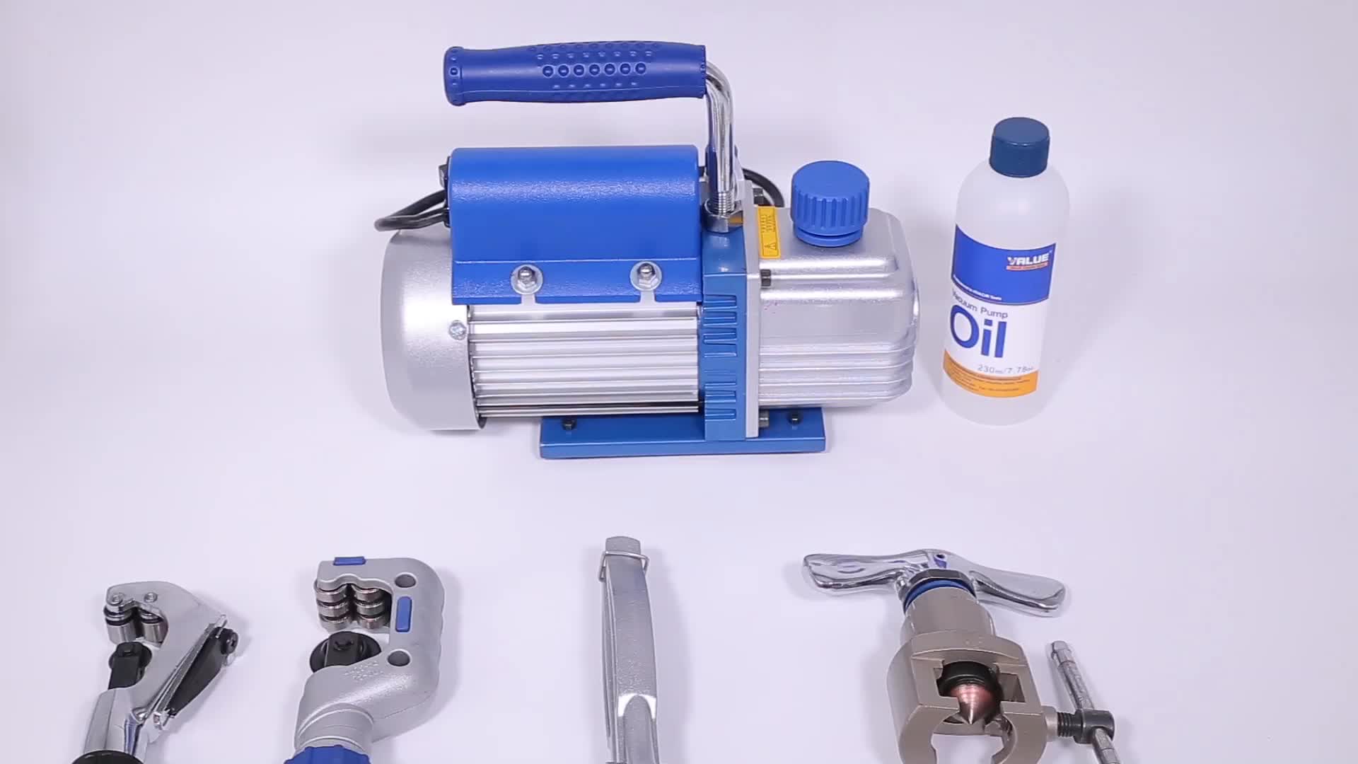 New refrigeration series single and double stage mini ac vacuum pump or