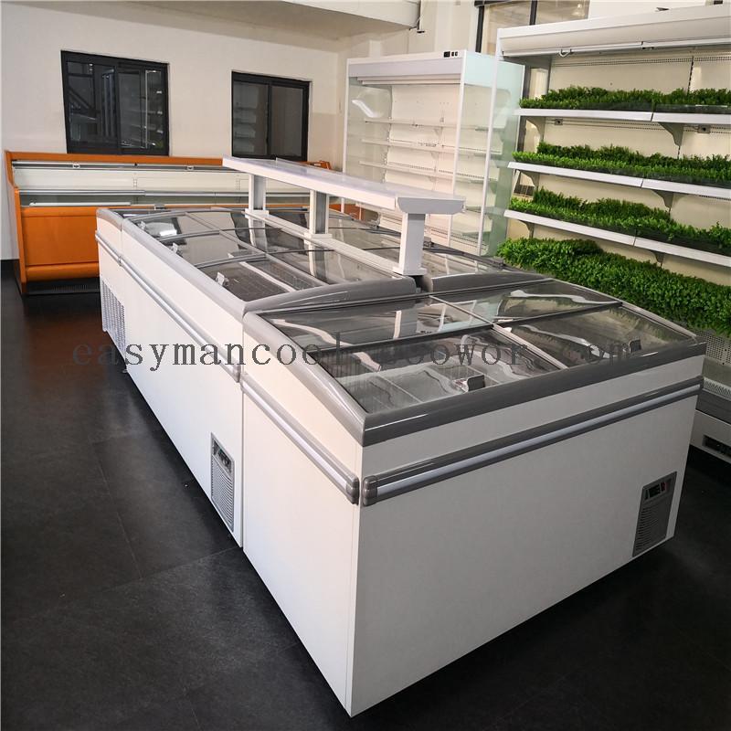 Sliding glass door display Jumbo freezer/ island freezer/ supermarket freezer