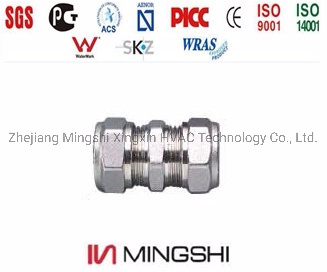 Compression Fittings in Brass for Multilayer Pipes- Equal Straight