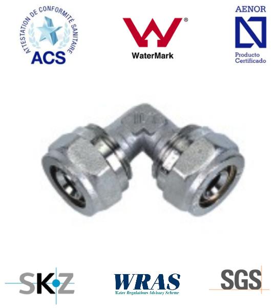 Compression Fitting - Brass Fitting - Plumbing Fitting (Equal Elbow)