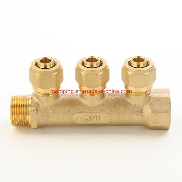 China Manufacturer Casting Brass Floor Heating Manifold