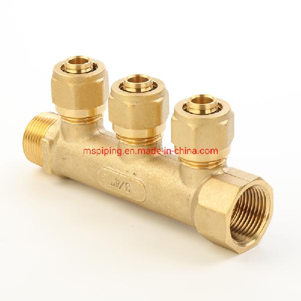 China Manufacturer Casting Brass Floor Heating Manifold