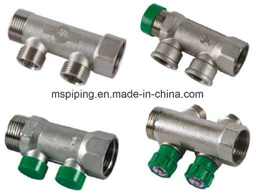 2 Ways Brass Manifold for Floor Heating and Water Separator