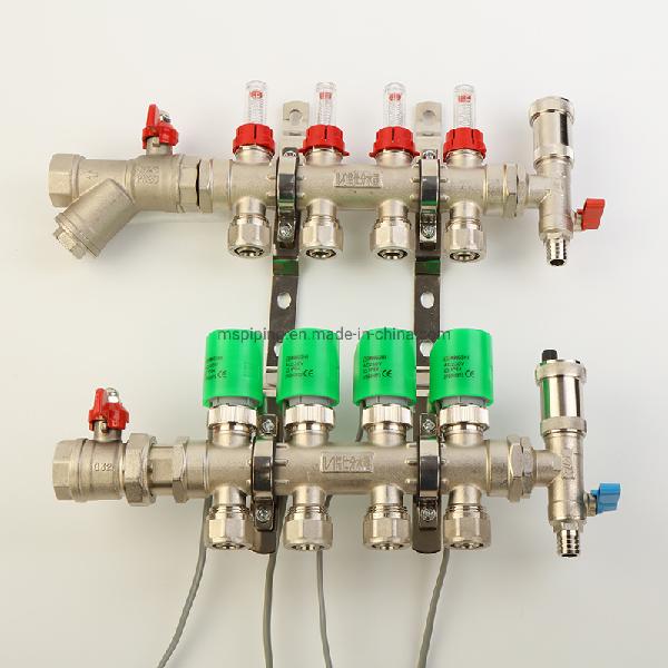 Brass Manifold with Flow Meter