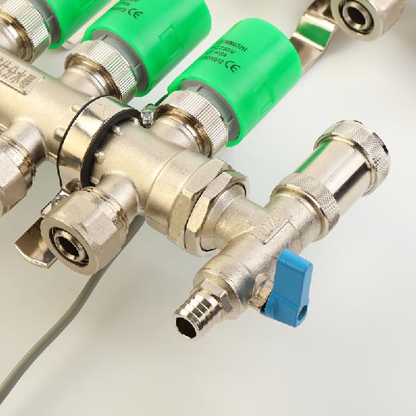 Brass Manifold Automatic Compartment Control Type for Underfloor Heating