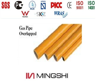 PE-Al-PE Gas Pipes with Overlapped