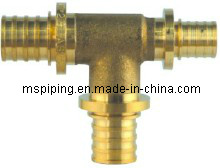 Brass Pex/Sliding/Axial Fitting for Water Pipe-Equal/Reduced Tee