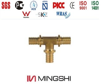Pex Pipe Fittings with Certificate - Euqal Tee