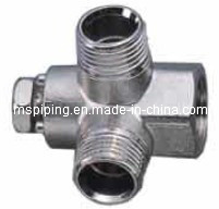 Screw Fittings in Brass for Multilayer Pipes Wall Plated Tee