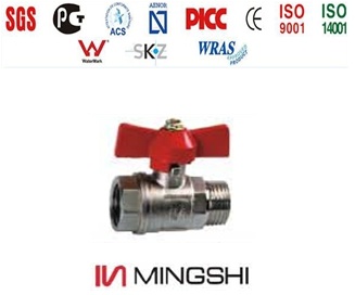 Brass Ball Valve with Certificate - Female and Male Ball Valve