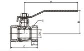Brass Full Port Valve with Lever Handle/Ball Valve